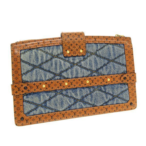 Louis Vuitton Monogram Denim Trunk Clutch — view 3