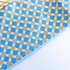Hermes Carre 70 Scarf Carrick a Pompe Horse Tack Pattern Silk Blue Beige — view 7