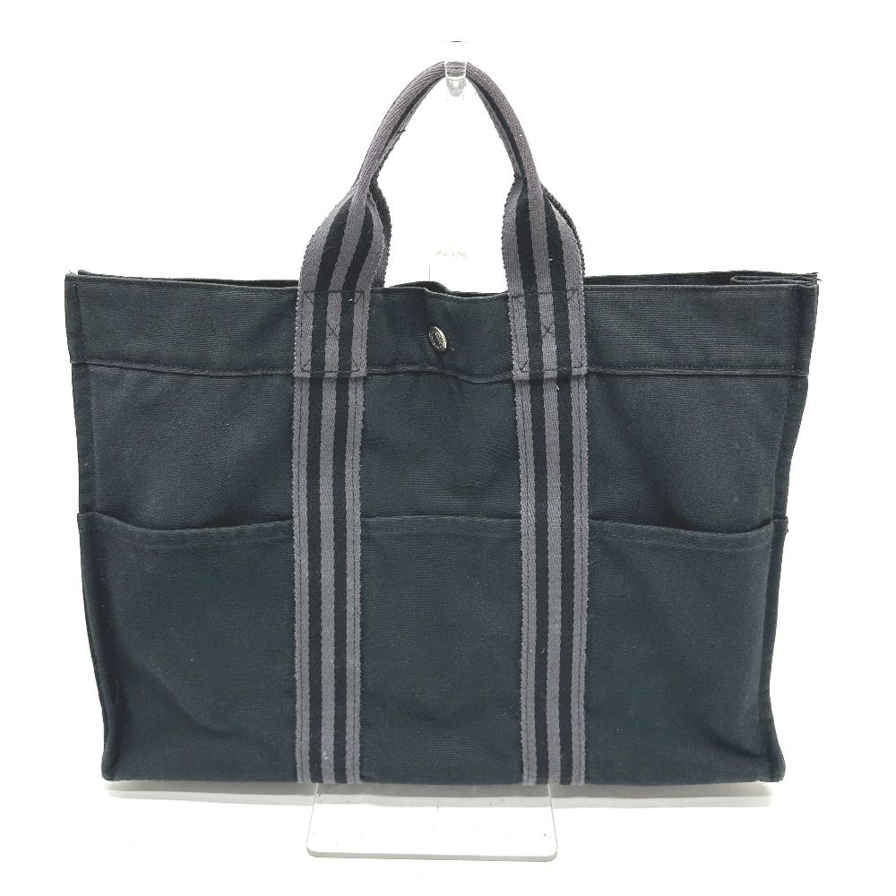 Hermes Tote Fourre Tout MM Canvas Black — view 2