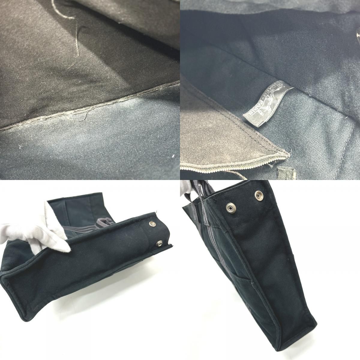 Hermes Tote Fourre Tout MM Canvas Black — view 9
