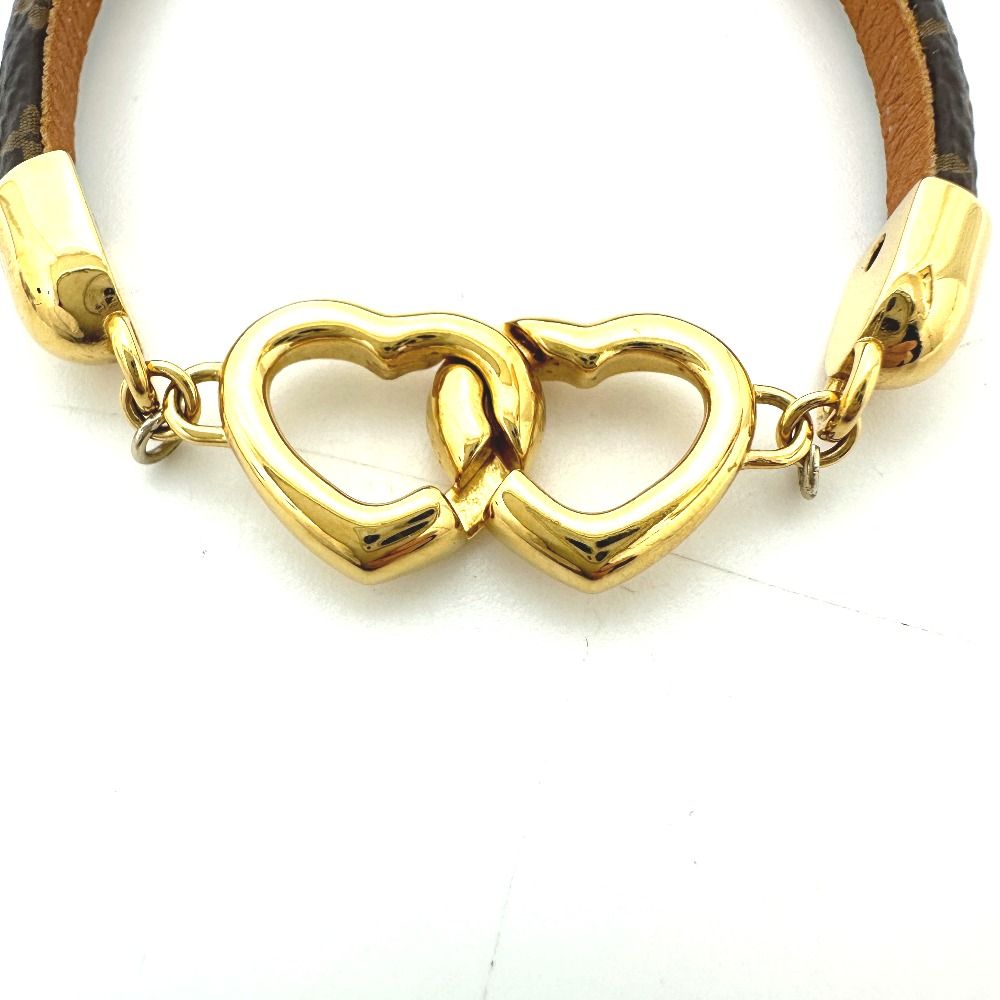 Louis Vuitton Bracelet Say Jesus Monogram Canvas Brown — view 5
