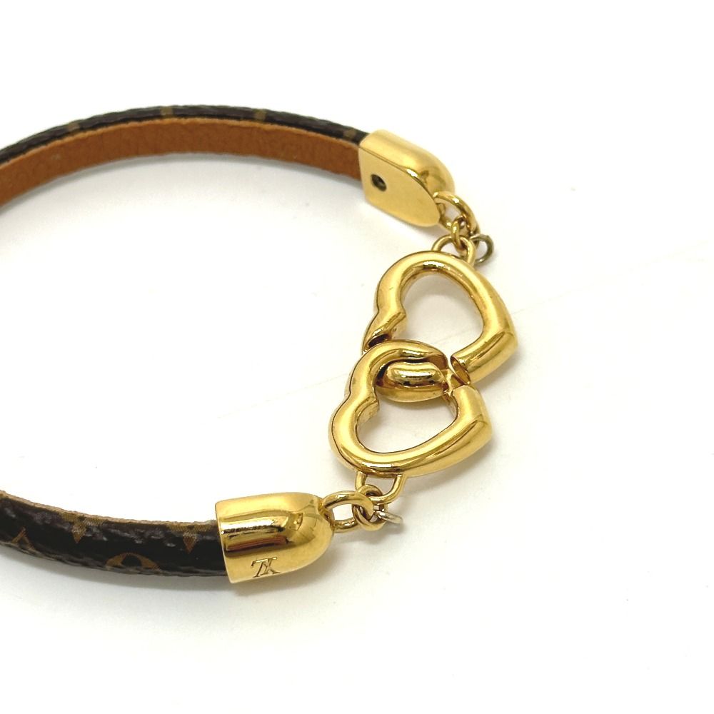 Louis Vuitton Bracelet Say Jesus Monogram Canvas Brown — view 3
