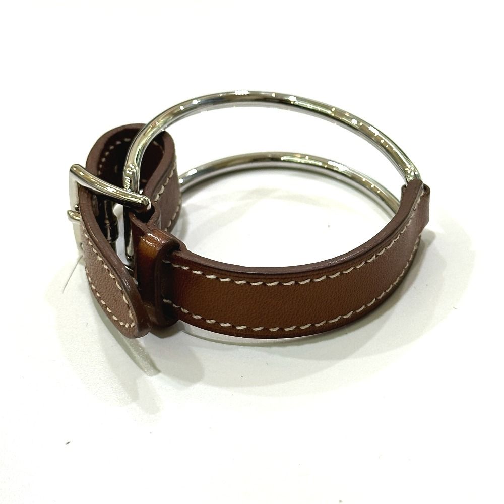 Hermes Bracelet Belt Cut Replacement Metal Brown — view 3