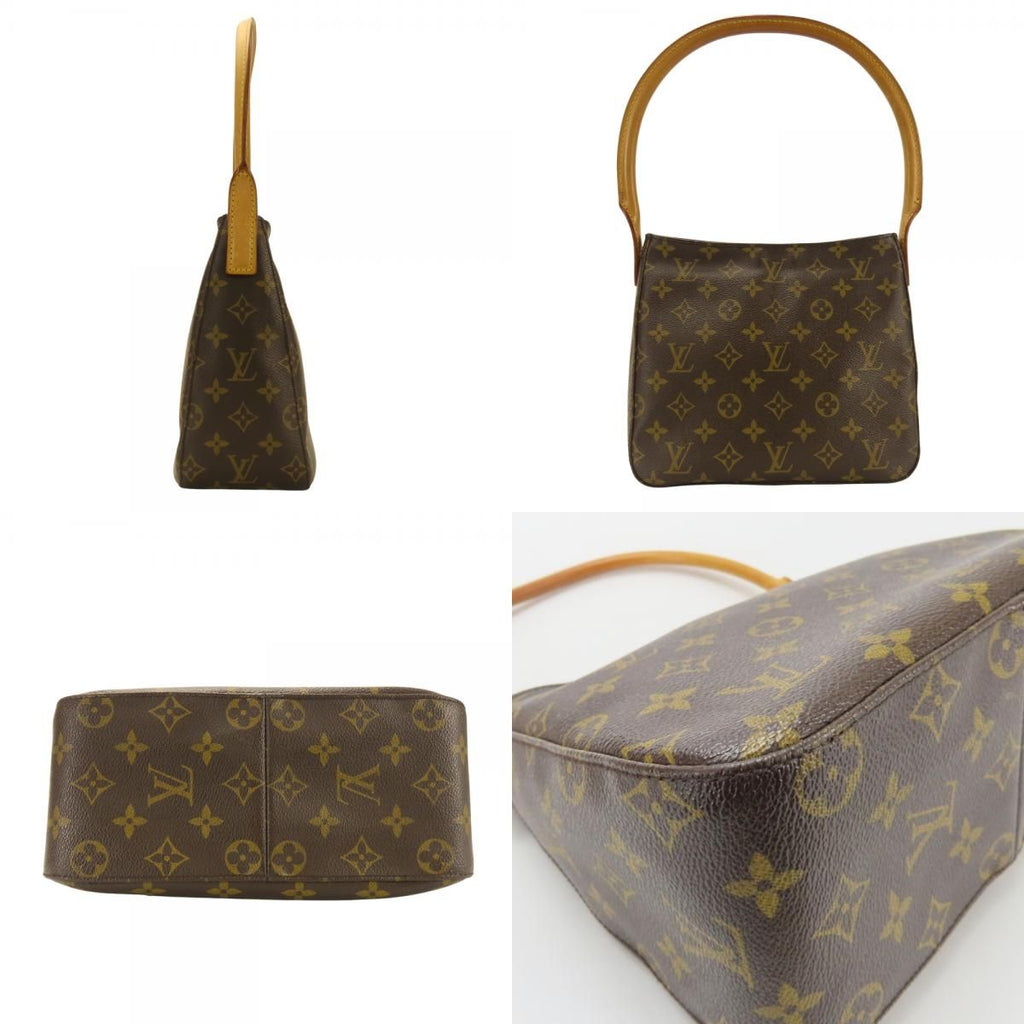 Louis Vuitton Shoulder Bag Looping MM Monogram Leather Brown — view 3