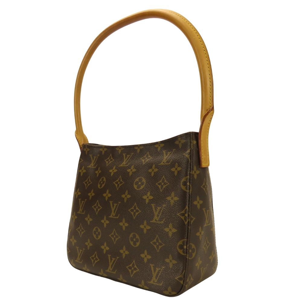 Louis Vuitton Shoulder Bag Looping MM Monogram Leather Brown — view 2