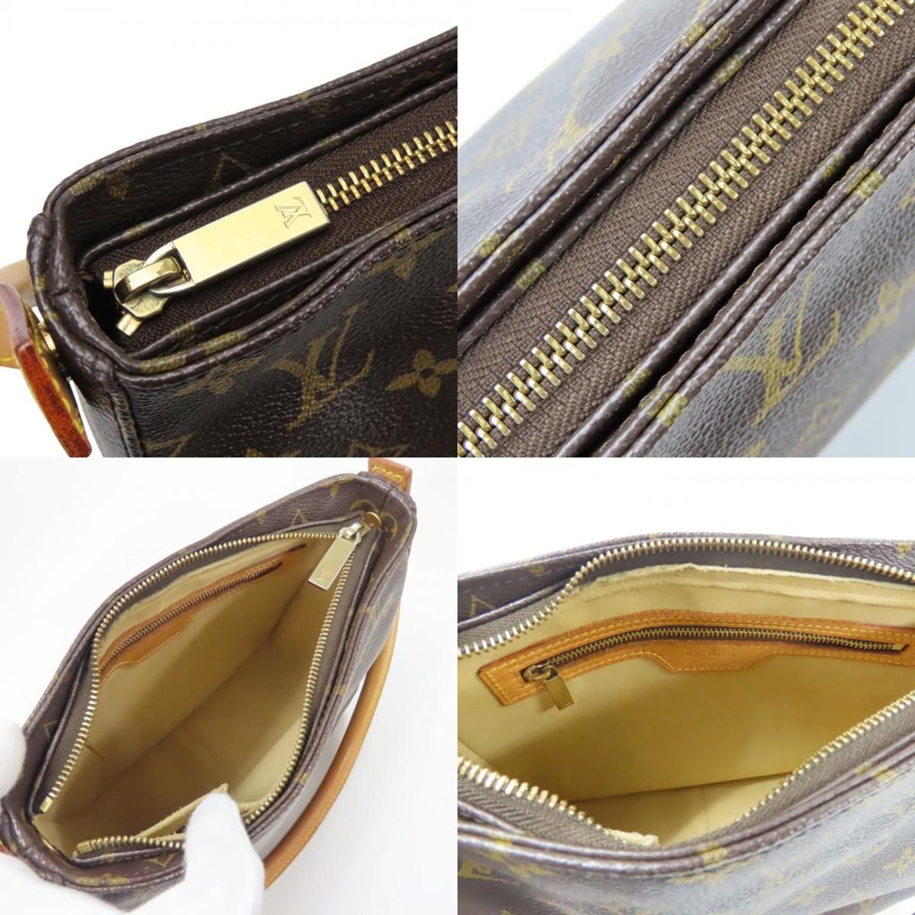 Louis Vuitton Shoulder Bag Looping MM Monogram Leather Brown — view 7