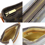 Louis Vuitton Shoulder Bag Looping MM Monogram Leather Brown — view 7
