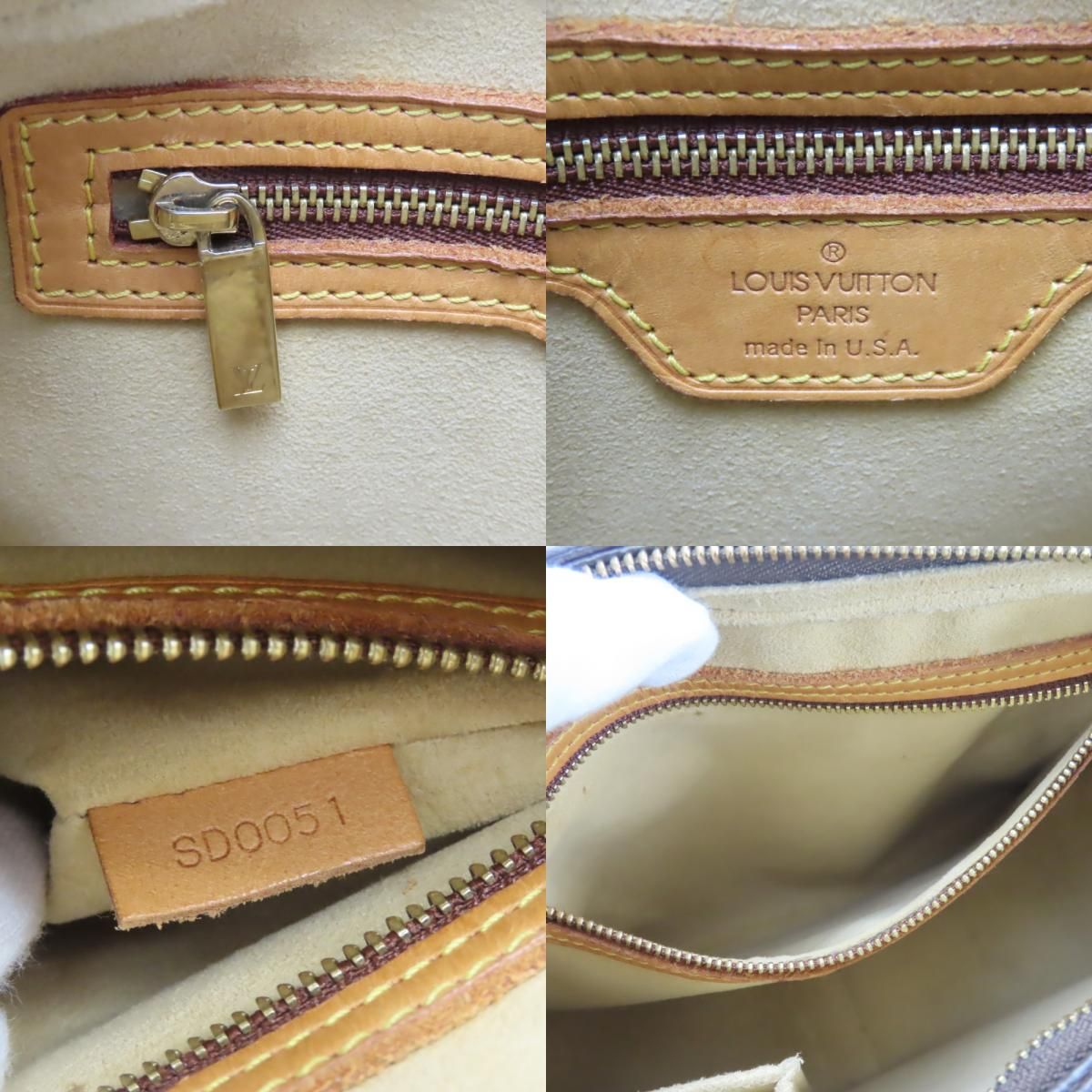 Louis Vuitton Shoulder Bag Looping MM Monogram Leather Brown — view 8