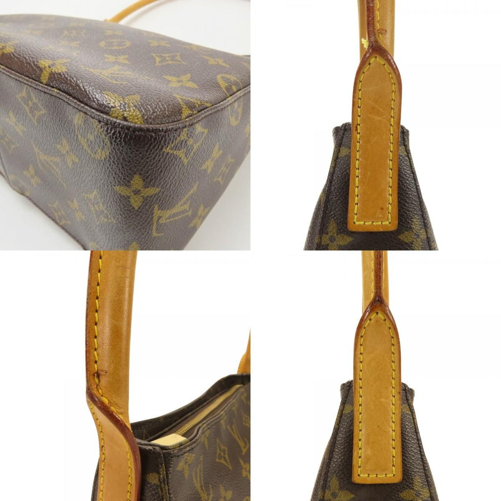 Louis Vuitton Shoulder Bag Looping MM Monogram Leather Brown — view 4