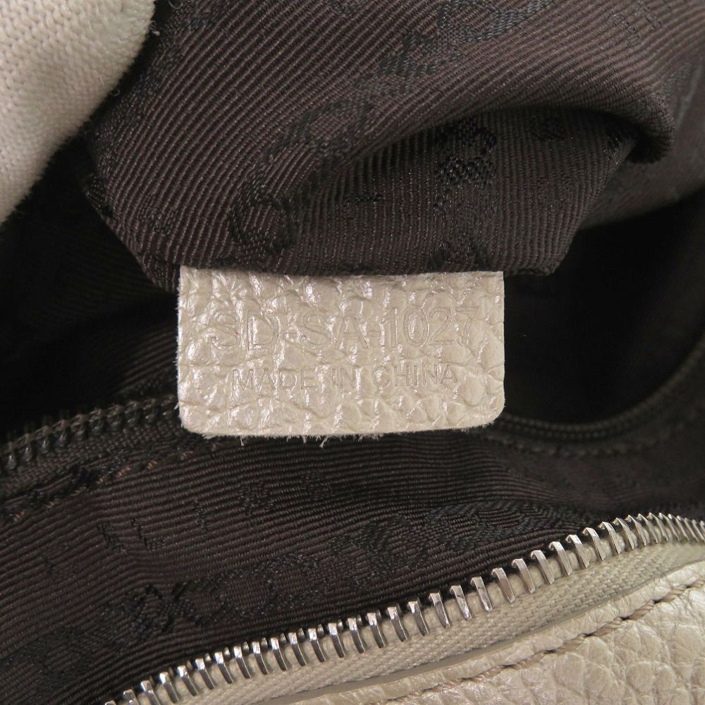 Celine Bittersweet Leather Champagne Silver Handbag — view 7