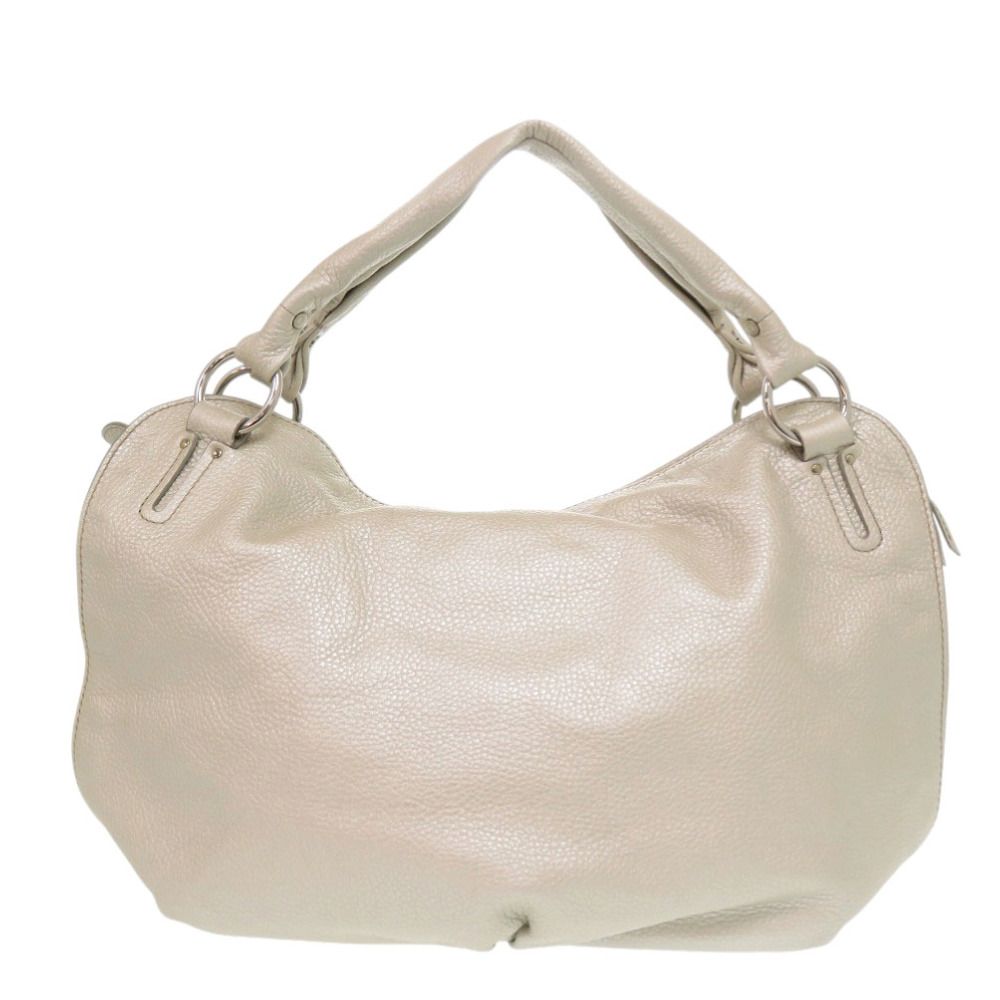 Celine Bittersweet Leather Champagne Silver Handbag — view 2