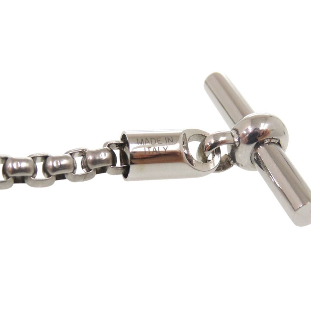 Hermes Merimelo Metal Buffalo Horn Silver Necklace — view 7