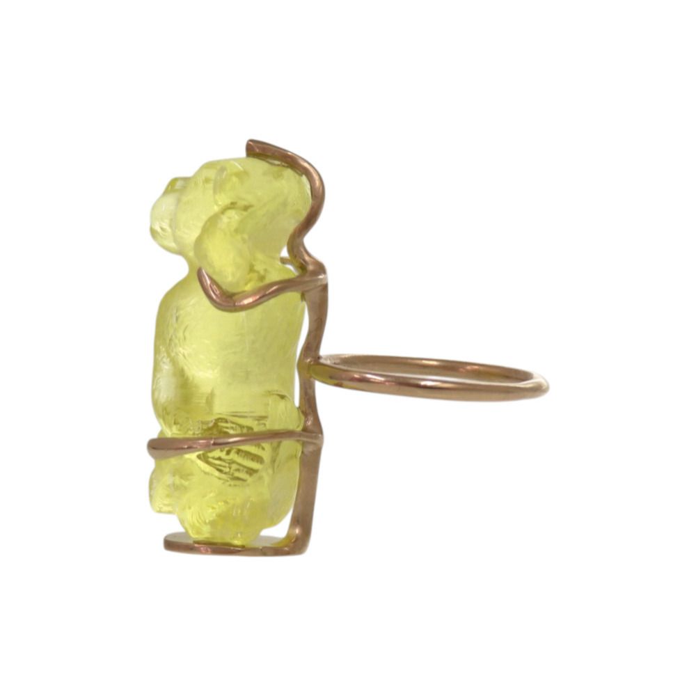 Dior Monki Resin Yellow Ring — view 4