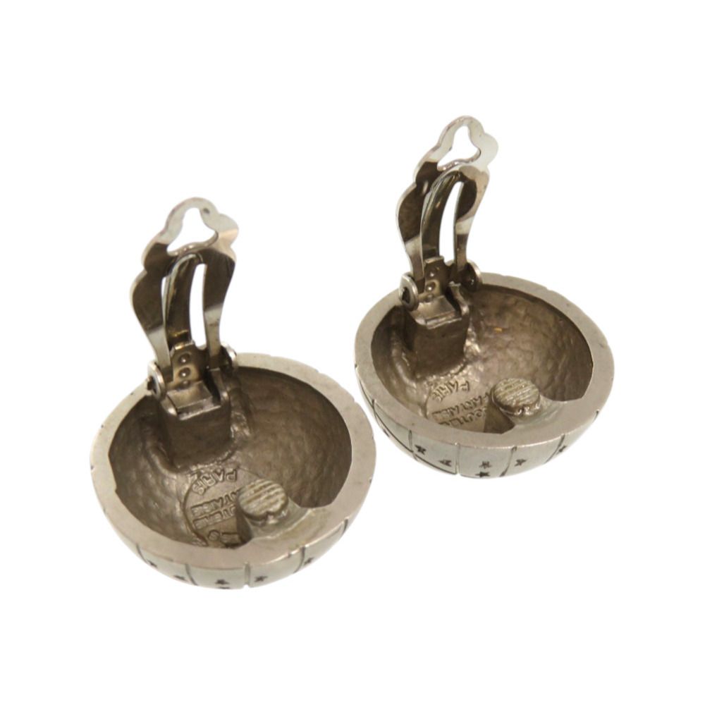 Hermes Zodiac Horoscope Metal Silver Earrings — view 8