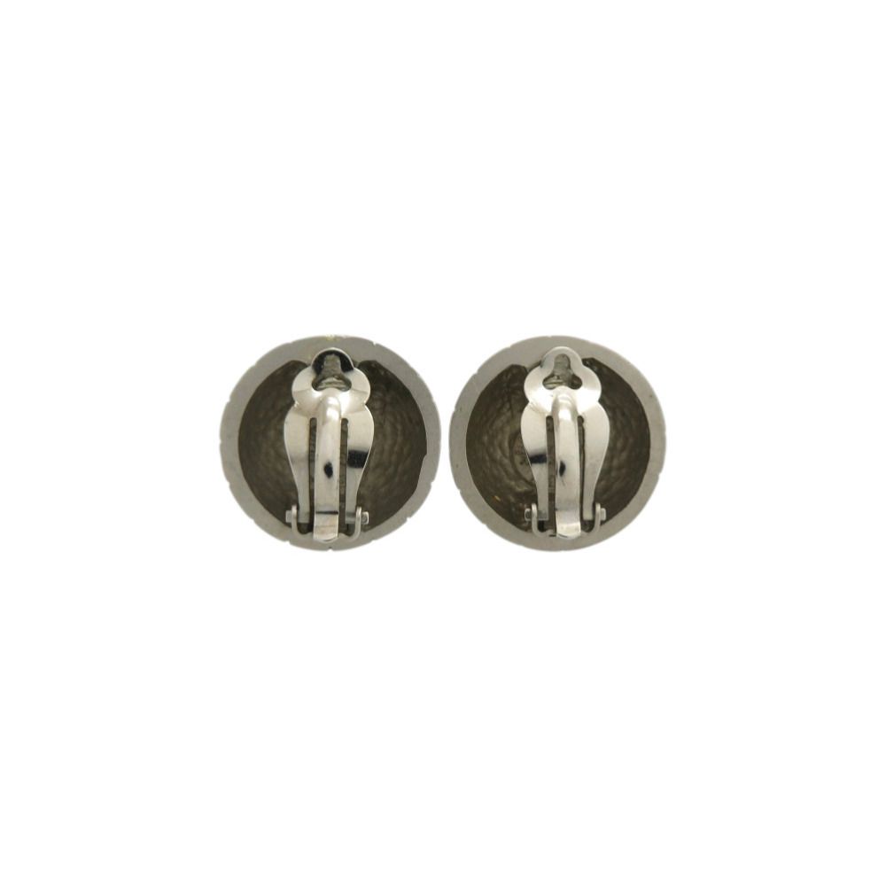 Hermes Zodiac Horoscope Metal Silver Earrings — view 4