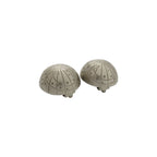 Hermes Zodiac Horoscope Metal Silver Earrings — view 2