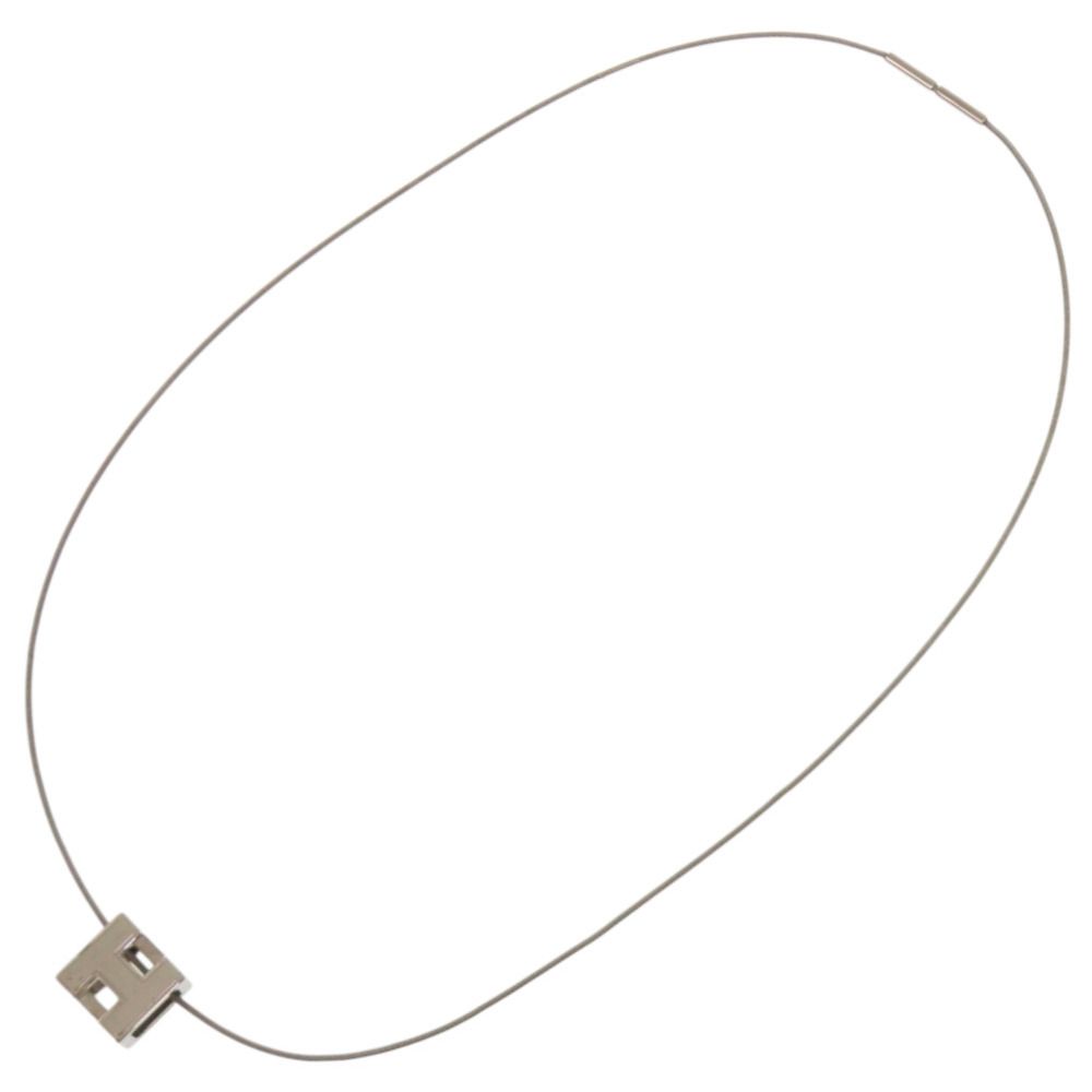 Hermes Cage Ash Cube Metal Orange Necklace — view 6