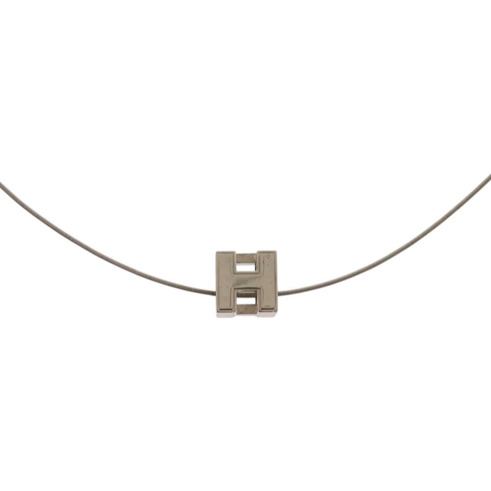 Hermes Cage Ash Cube Metal Orange Necklace — view 2