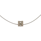 Hermes Cage Ash Cube Metal Orange Necklace — view 2