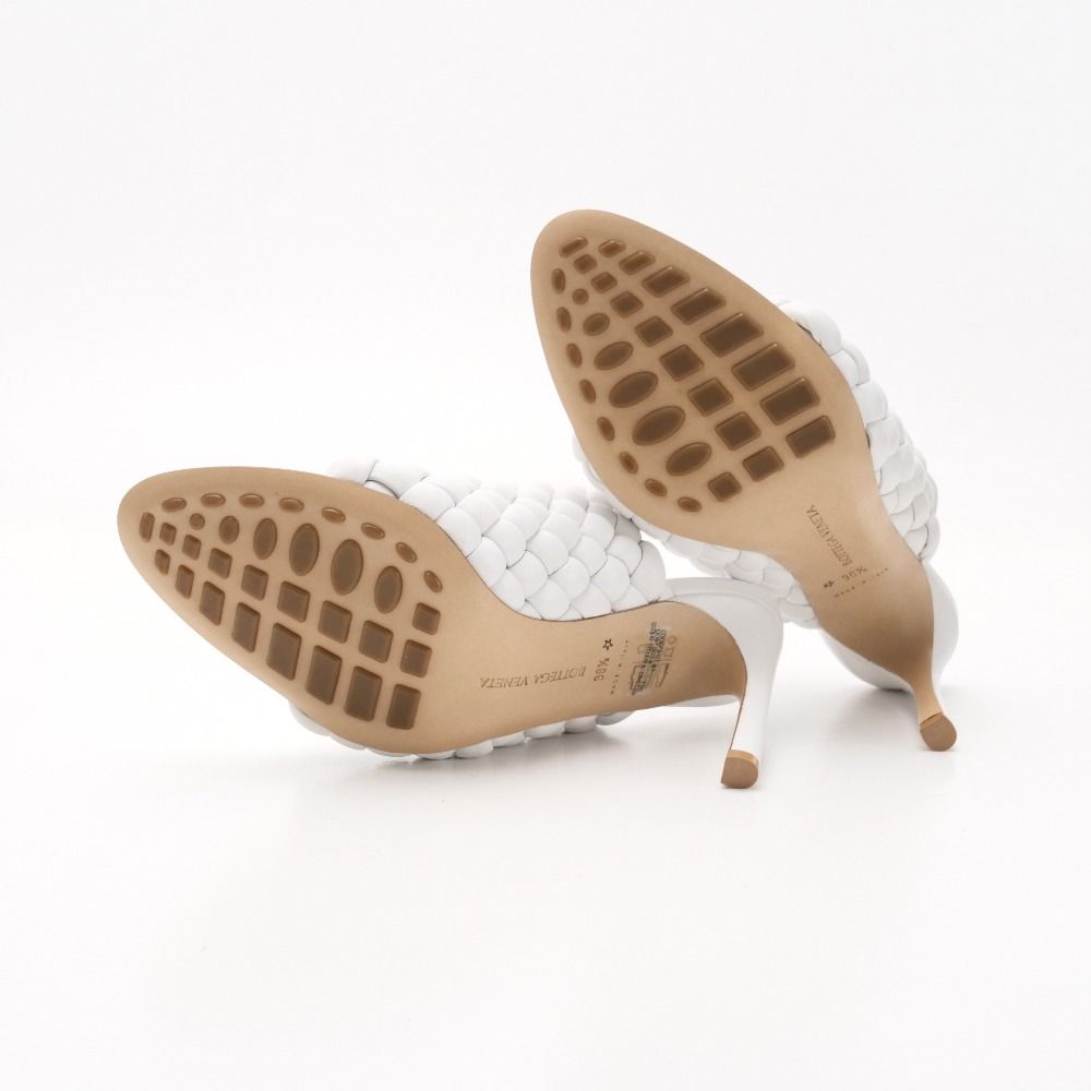 Bottega Veneta Cover Trench Mule 36.5 Sandals High Heels Leather Shoes — view 7