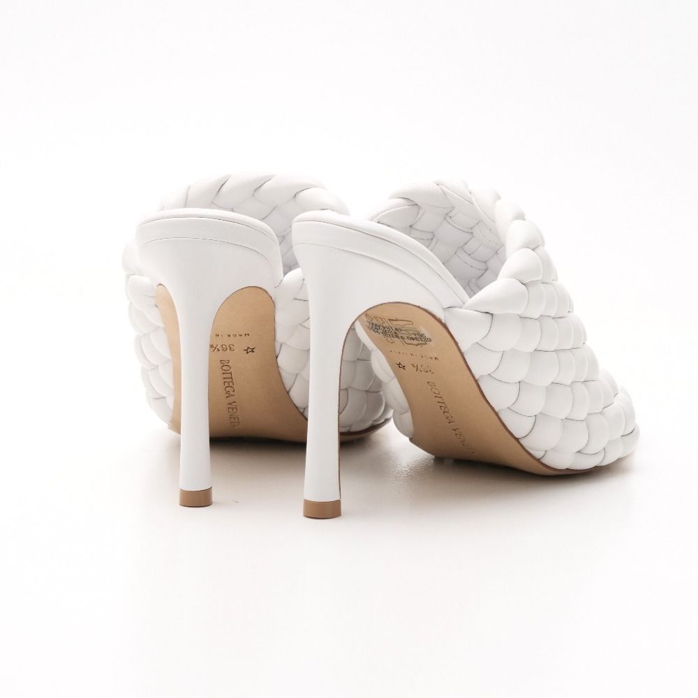 Bottega Veneta Cover Trench Mule 36.5 Sandals High Heels Leather Shoes — view 3