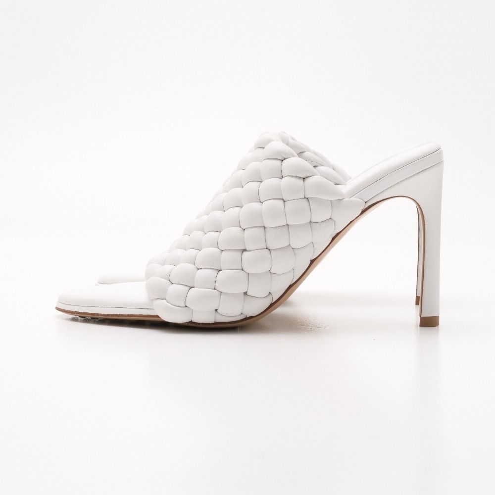 Bottega Veneta Cover Trench Mule 36.5 Sandals High Heels Leather Shoes — view 2