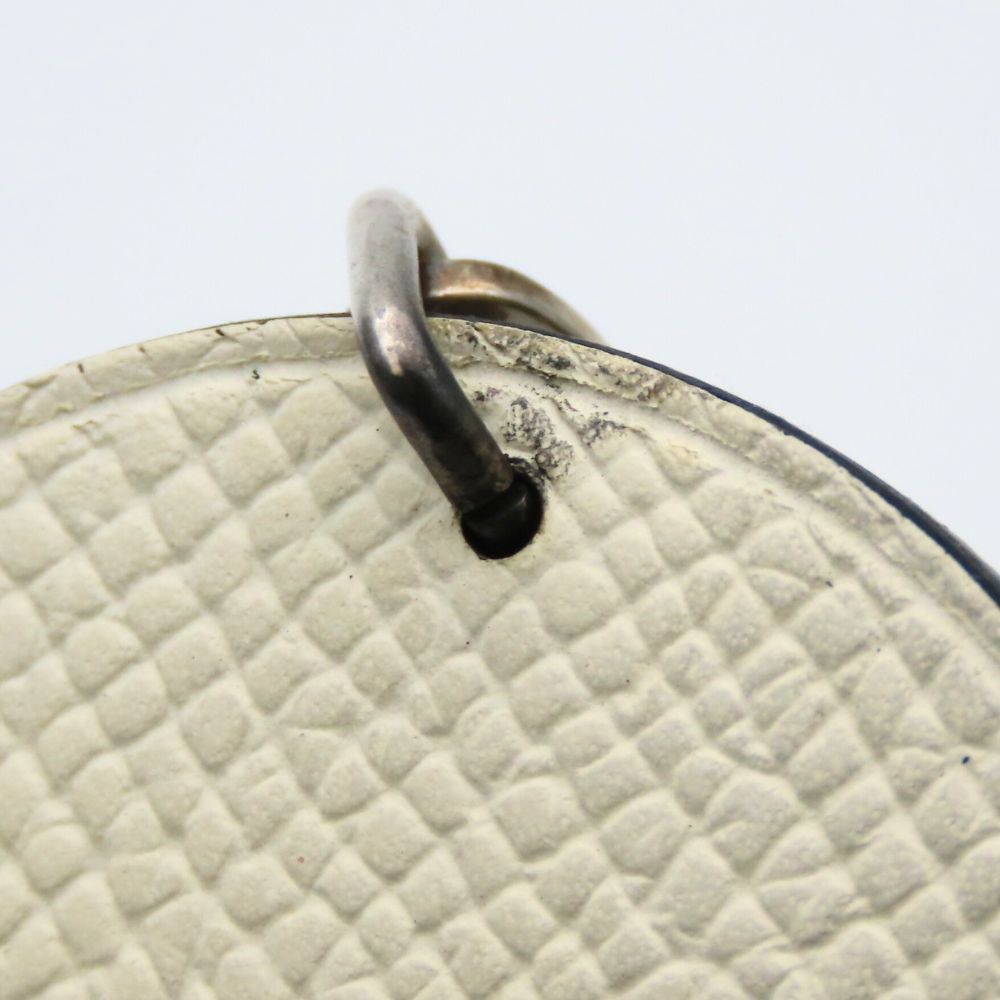 Hermes Bag Charm Panda Animal Leather White Black — view 5