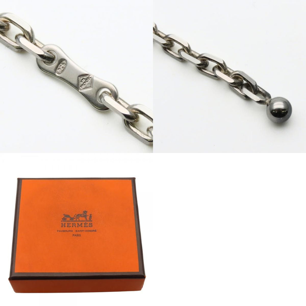 Hermes Bag Charm Panda Animal Leather White Black — view 9