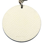 Hermes Bag Charm Panda Animal Leather White Black — view 3