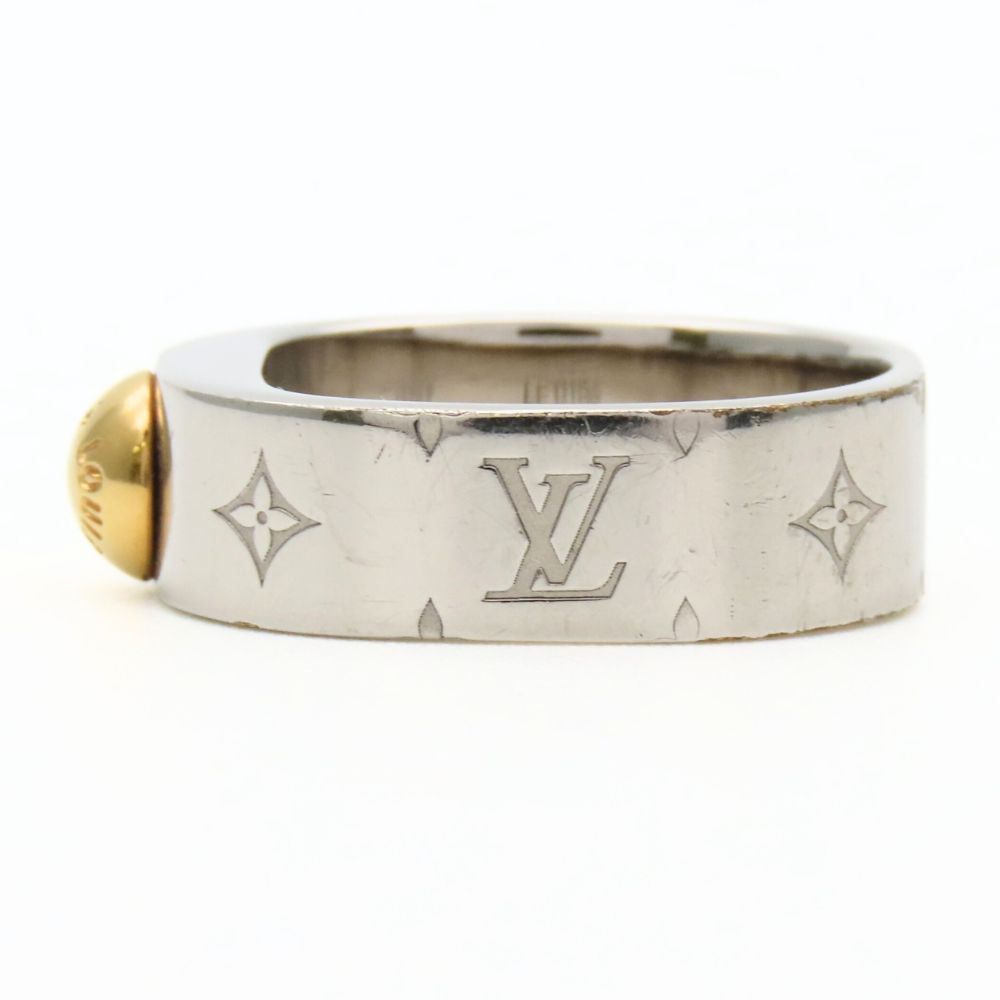 Louis Vuitton Ring Nanogram S Metal Silver — view 4
