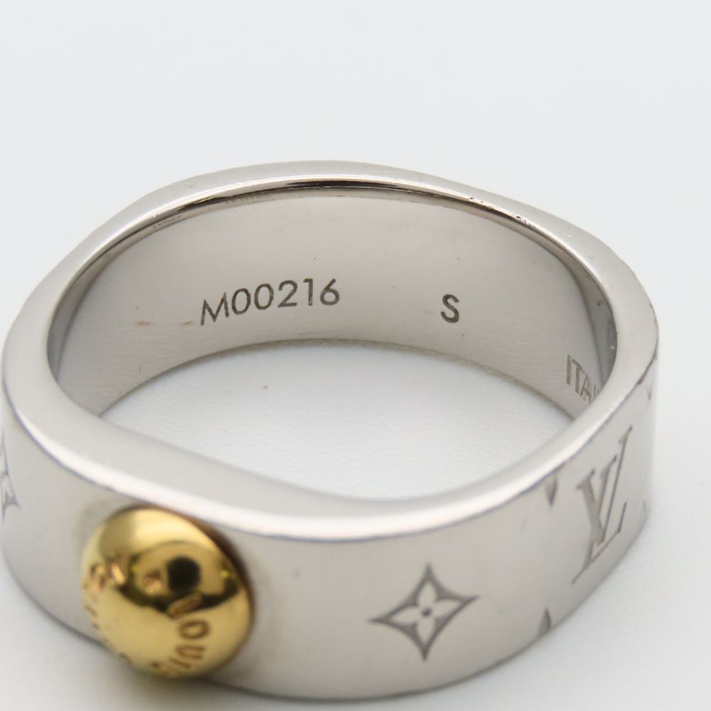 Louis Vuitton Ring Nanogram S Metal Silver — view 8