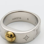 Louis Vuitton Ring Nanogram S Metal Silver