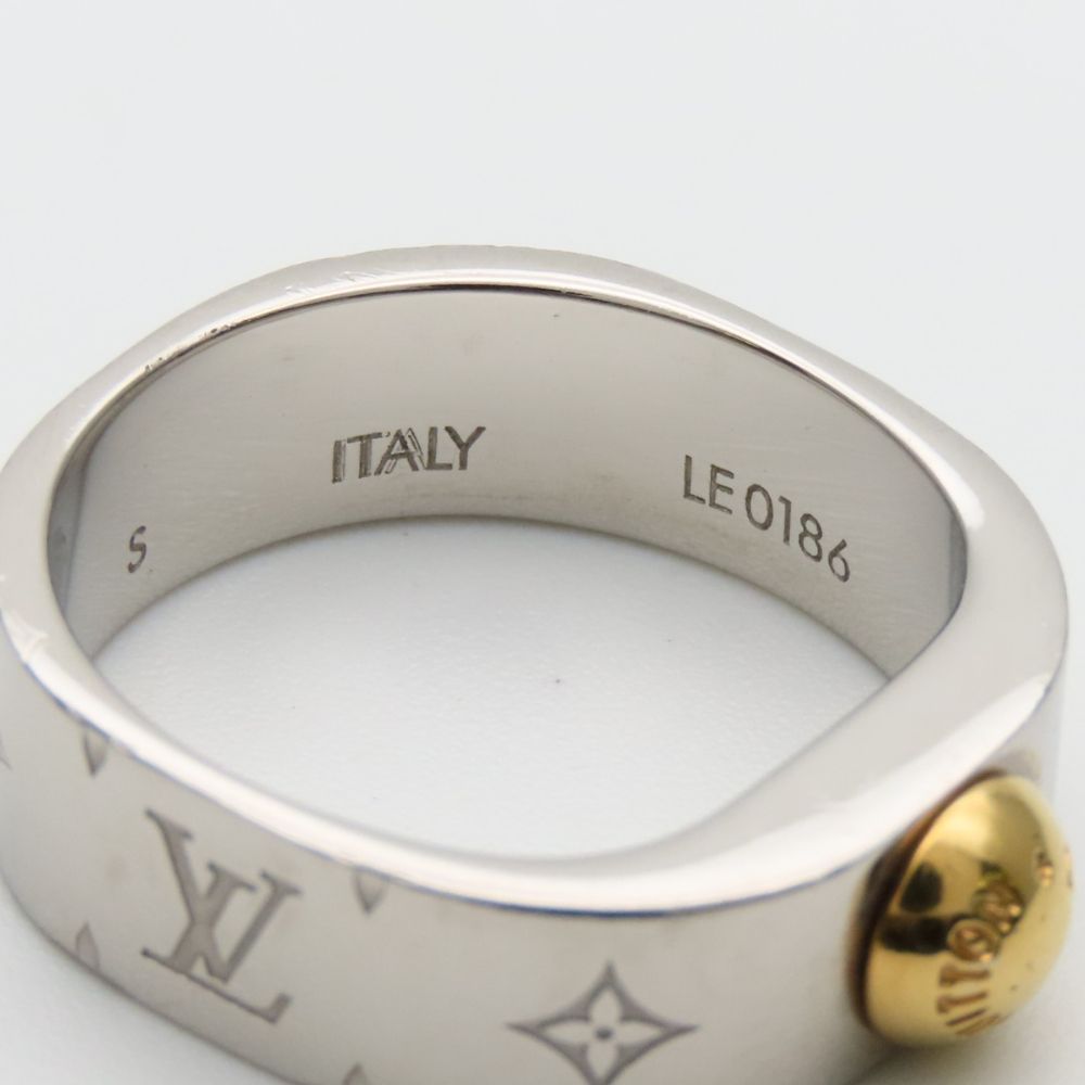 Louis Vuitton Ring Nanogram S Metal Silver — view 9