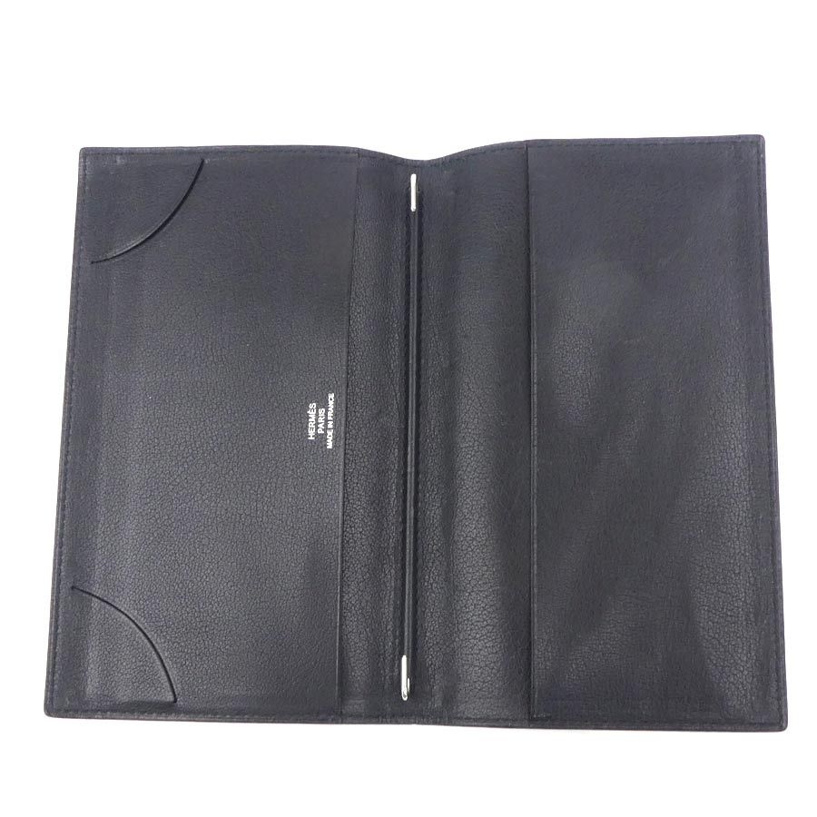 Hermes Notebook Cover Leather Black — view 5