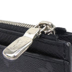 Louis Vuitton Coin Case Monogram Eclipse Taiga Card Holder — view 9