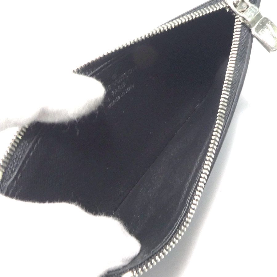 Louis Vuitton Coin Case Monogram Eclipse Taiga Card Holder — view 6