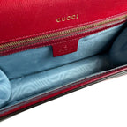Gucci Shoulder Bag Leather Red — view 5