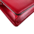 Gucci Shoulder Bag Leather Red — view 8