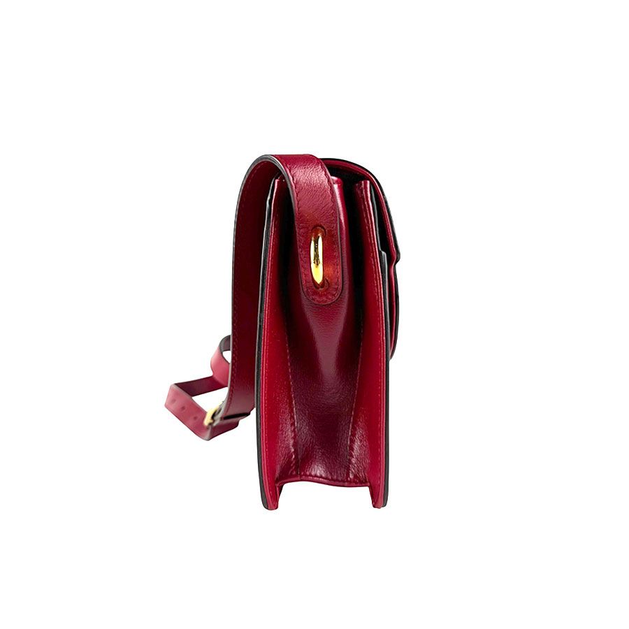 Gucci Shoulder Bag Leather Red — view 2