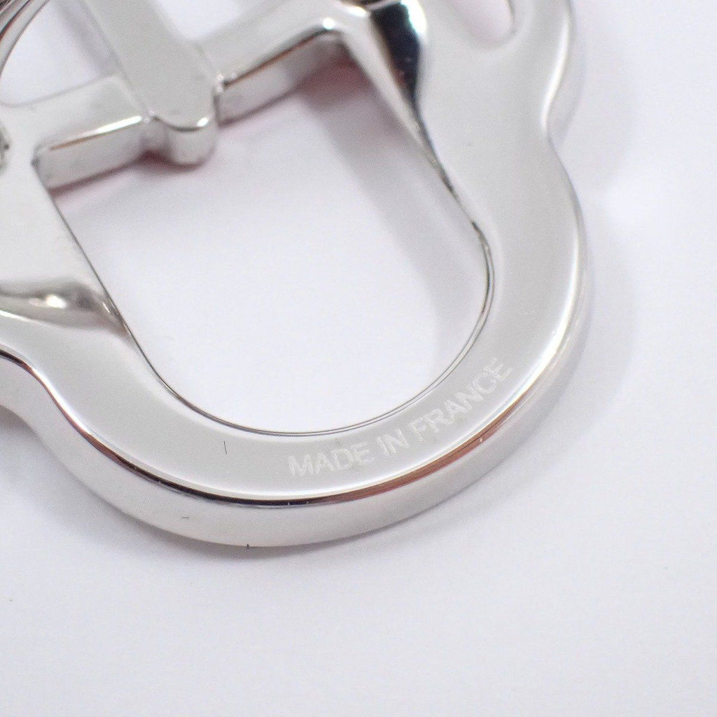Hermes Scarf Ring Mini Boucle Silver Red X — view 5