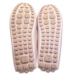 Louis Vuitton Driving Shoes Loafers Deck Leather Pink White — view 9