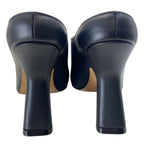 Loewe Terra Heel Clog Sandals Mule Shoes Leather Black — view 4
