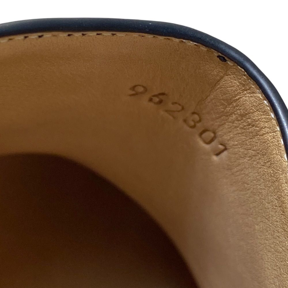 Loewe Terra Heel Clog Sandals Mule Shoes Leather Black — view 8