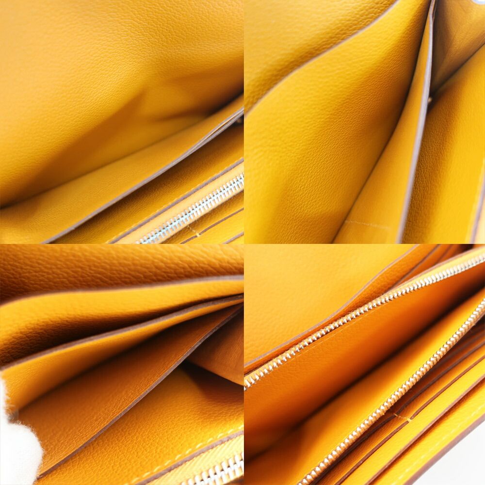 Hermes Constance Wallet Apricot Silver — view 6