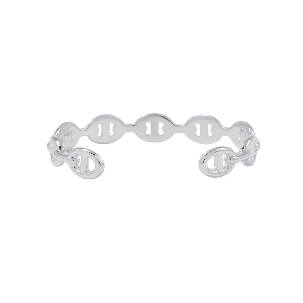 Hermes Bracelet Chaine D'ancre Bangle Silver — view 3