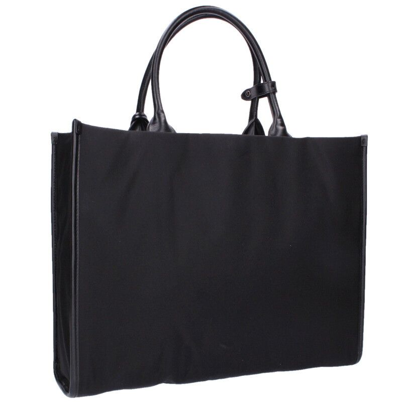 Prada Re-Nylon Triangle Plate Clochette Tote — view 2