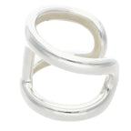 Hermes Osmose GM Silver Bangle — view 4