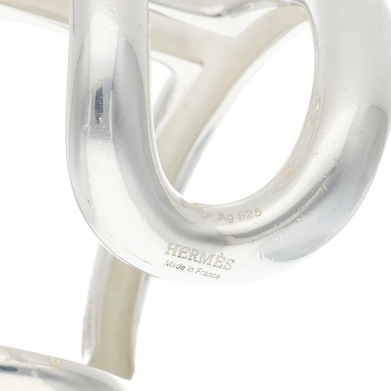 Hermes Osmose GM Silver Bangle — view 3