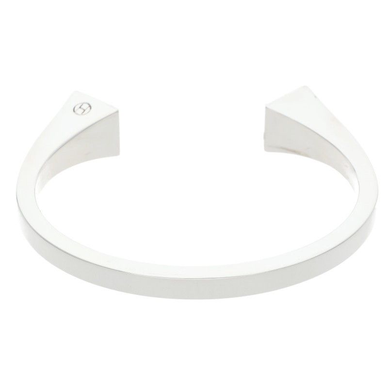 Hermes Clou de Forge Silver Bangle ST — view 2