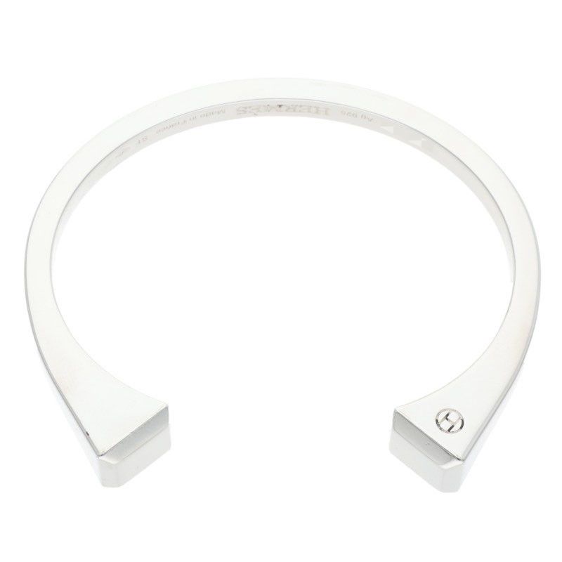 Hermes Clou de Forge Silver Bangle ST — view 5